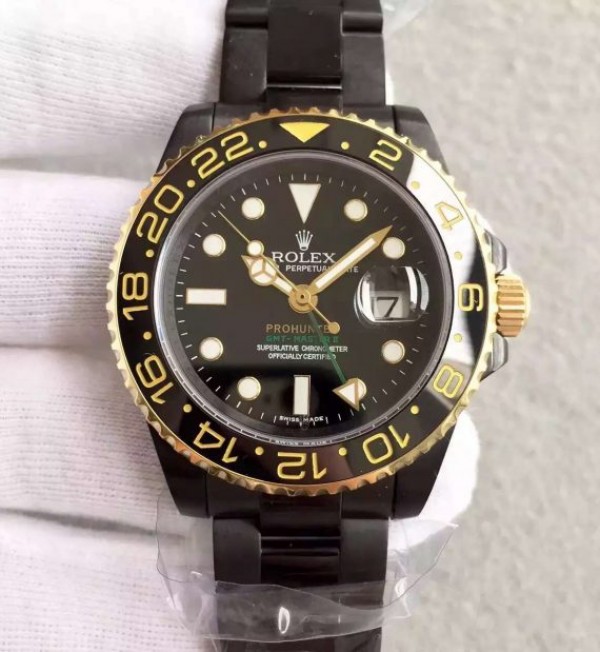 Rolex GMT-Master II 116713 Black Dial ProHunter SS Bracelet A2836