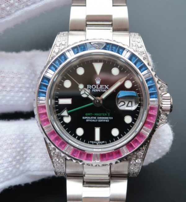 Rolex GMT-Master II 116759 Black Dial Blue/White Bezel S2836