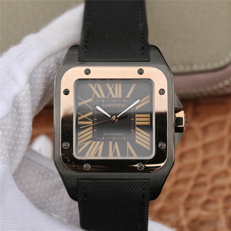 Cartier Santos 100  Pink Gold  - 1:1 Superclone