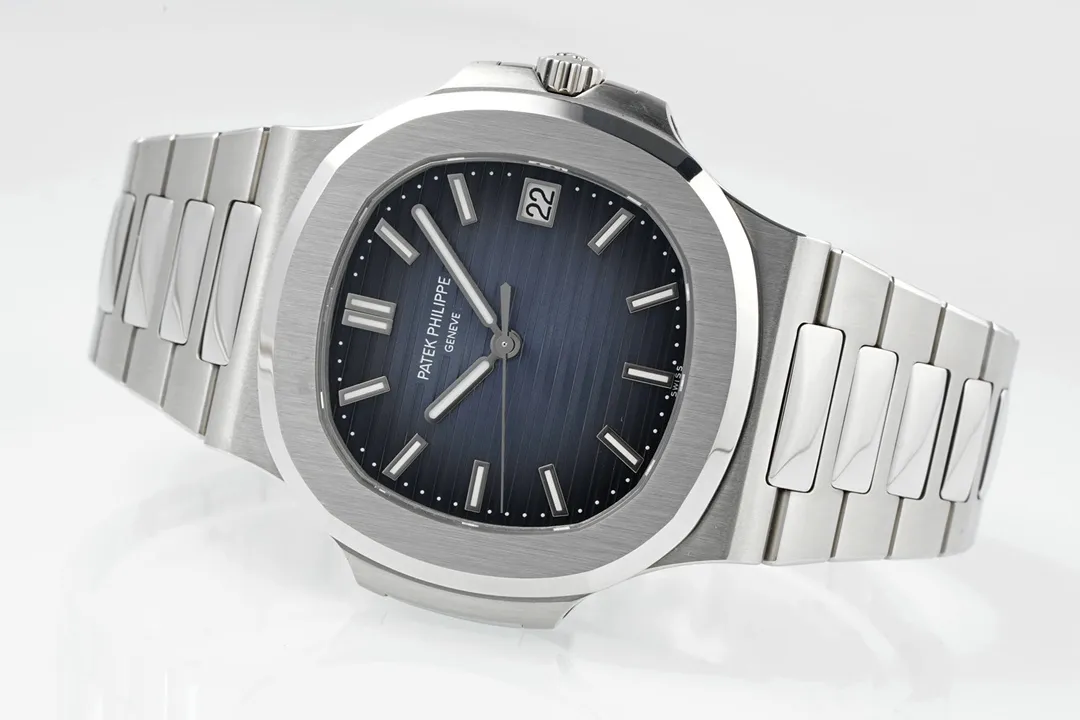 Patek Philippe 5811G Blue Nautilus Watch - gallery