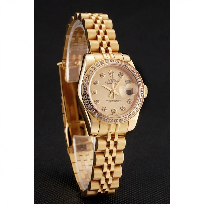 Superclone Rolex Datejust 28mm Gold Dial 1454096 - gallery
