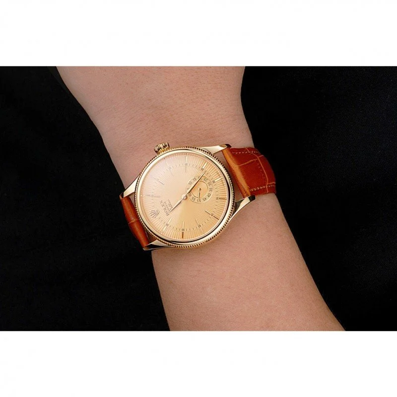 Superclone Rolex Cellini 38mm Gold Dial REP016789 - gallery