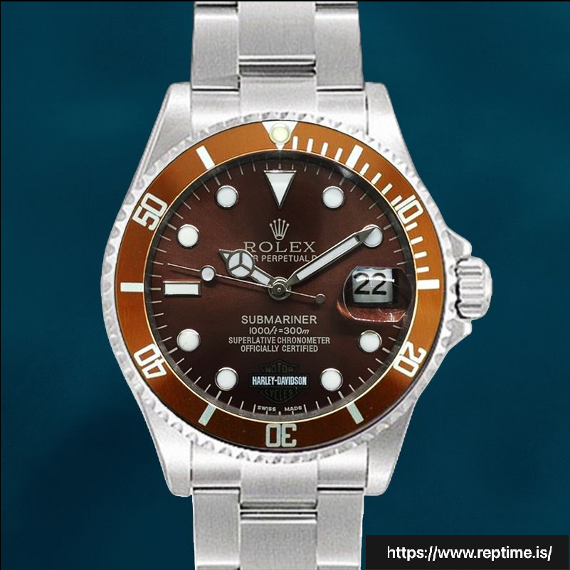 Rolex Submariner 40mm Harley-Davidson Men’s Stainless Steel Swiss Replica Watch - gallery