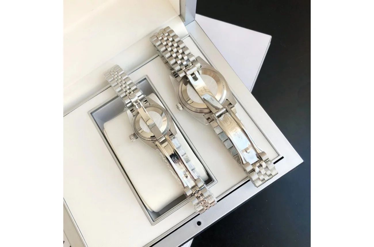 Couple Watches Rolex Datejust 36/28mm SS/SS Jub Blue/Dial - gallery