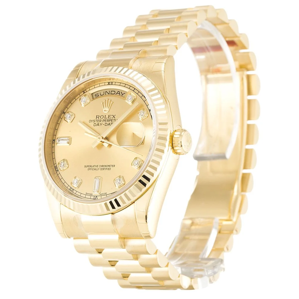 Rolex Day-Date 36mm Gold Dial 118238 - gallery