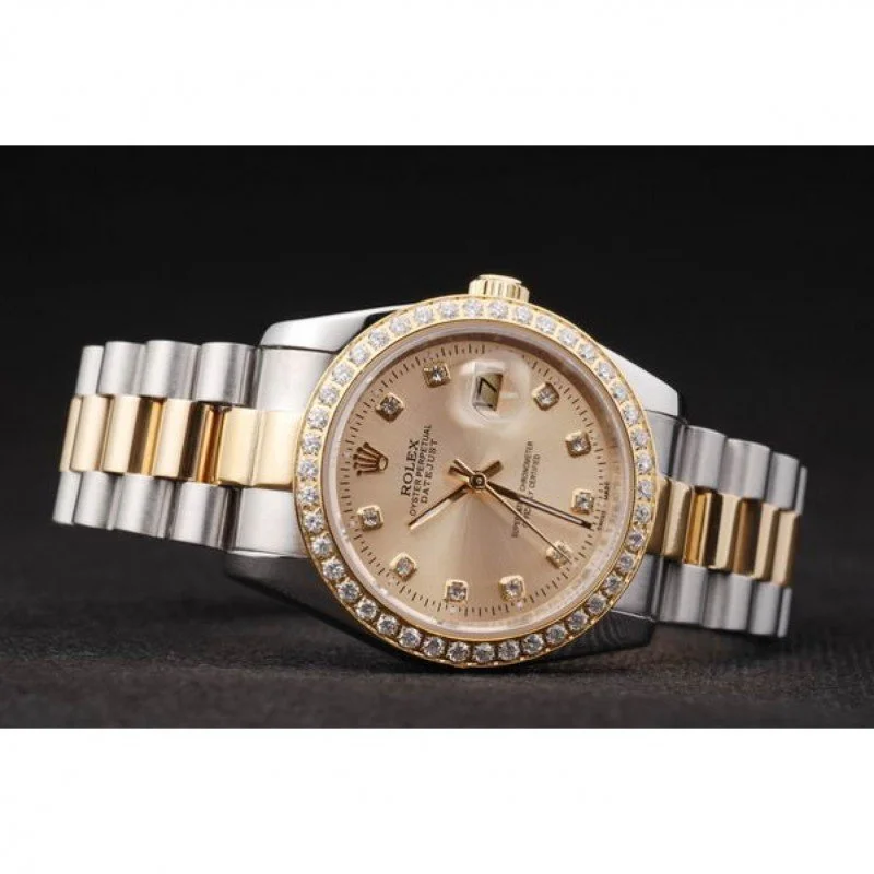 Superclone Rolex Datejust 36mm Gold Dial SRL40 - gallery
