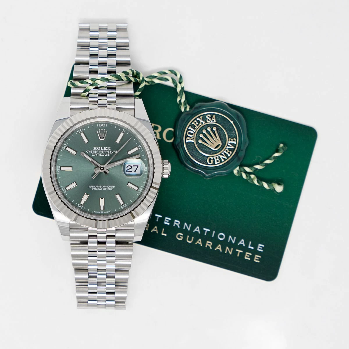 Rolex Datejust 41mm Green Dial 126334 Jubilee - gallery