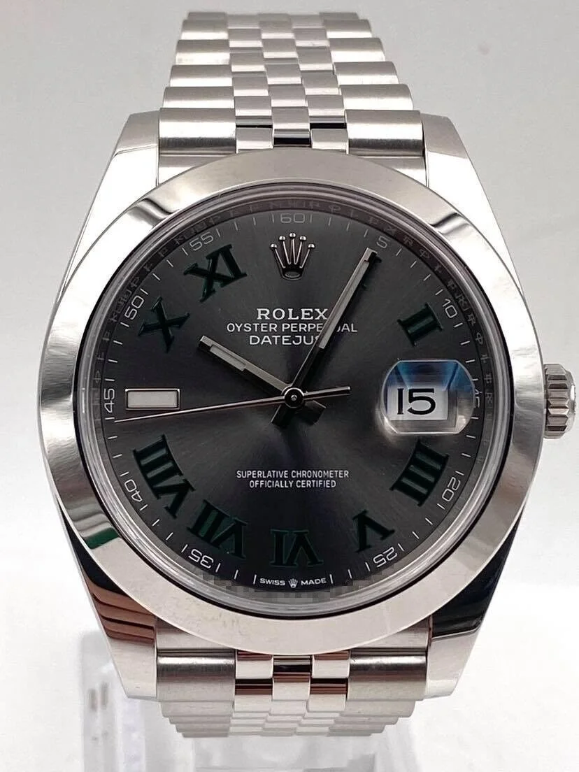 Superclone Rolex Datejust 41mm Rhodium Dial 126300  Wimbledon  Jubilee - gallery