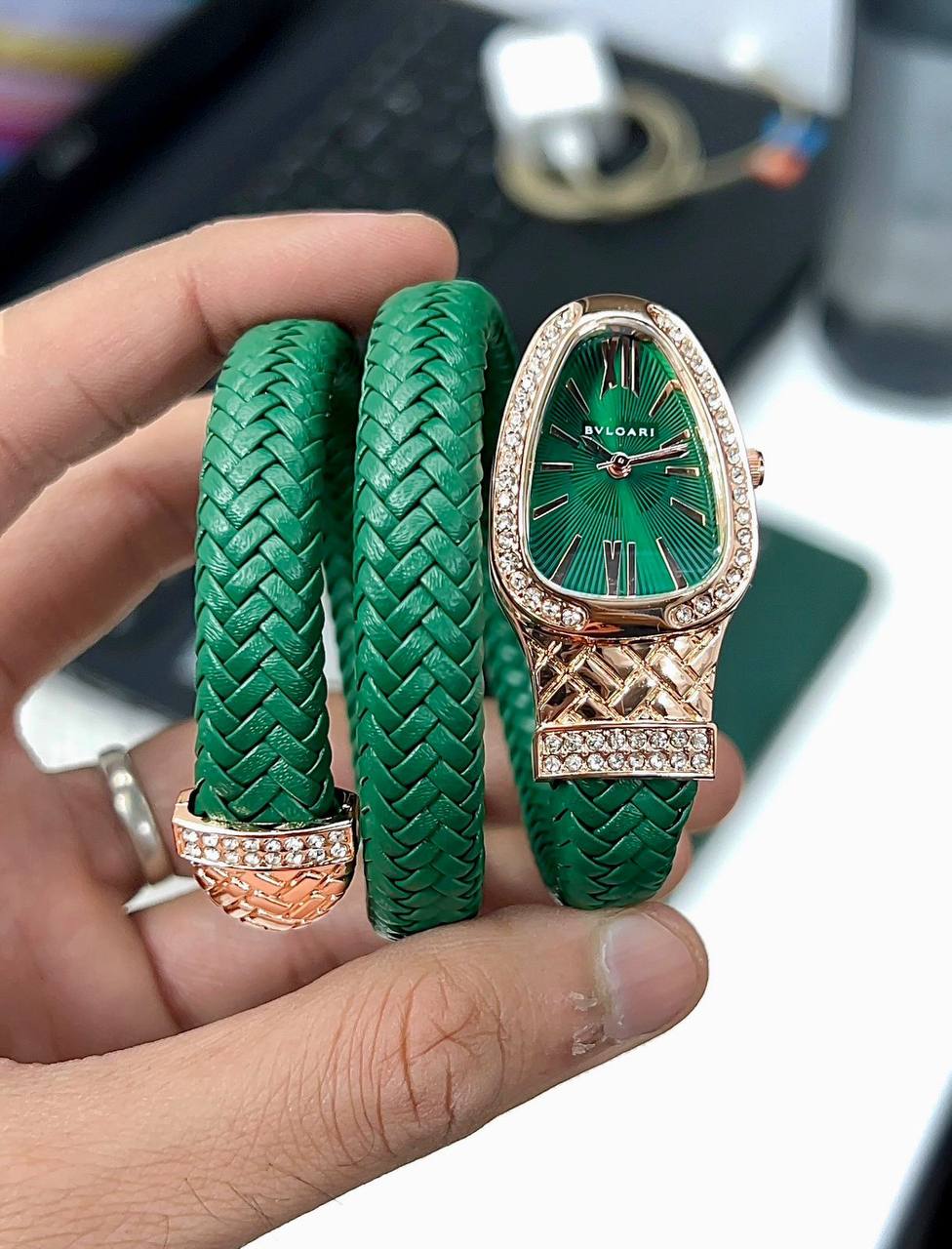 Bvlgari Serpenti Tubogas Emerald Green Dial