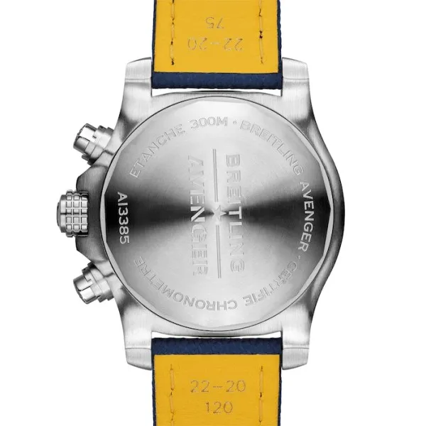 Breitling Avenger Men Automatic Blue Leather Watch A13385101C1X2 - gallery