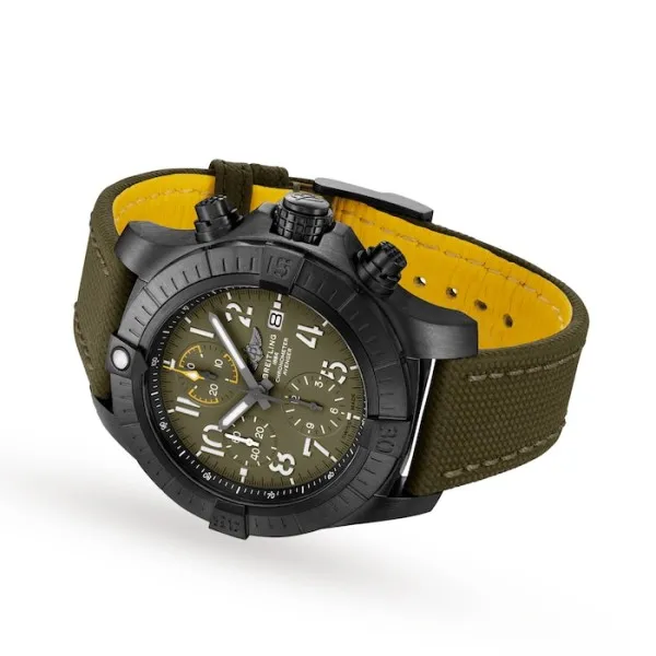 Breitling Avenger Men Automatic Green Leather Watch V13317101L1X2 - gallery
