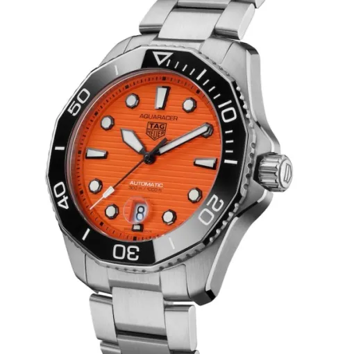 TAG Heuer Aquaracer Men Automatic Orange Stainless Steel Watch WBP201F.BA0632 - gallery