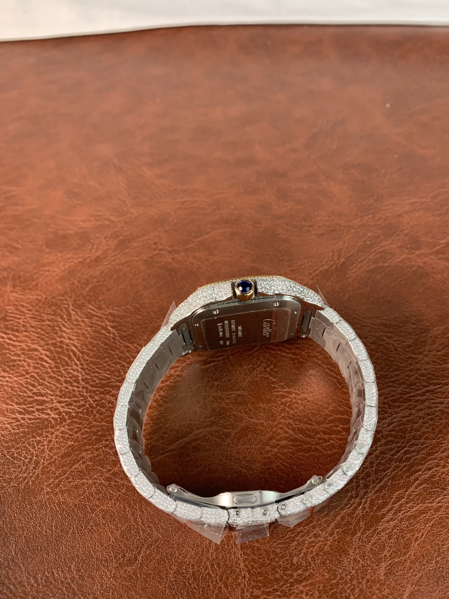 Cartier Santos WSSA0009 CZ stones two tone - view 6