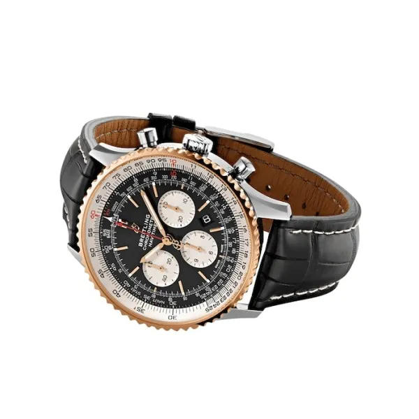 Breitling Navitimer Men Automatic Black Leather Watch UB0127211B1P2 - gallery