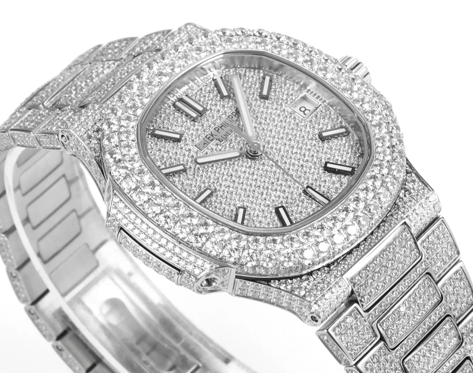 Patek Philippe Nautilus Full Star Platinum Watch - gallery