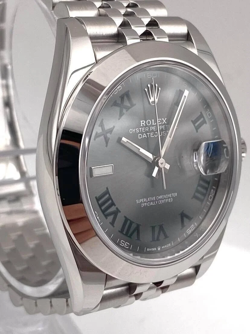 Superclone Rolex Datejust 41mm Rhodium Dial 126300  Wimbledon  Jubilee - gallery