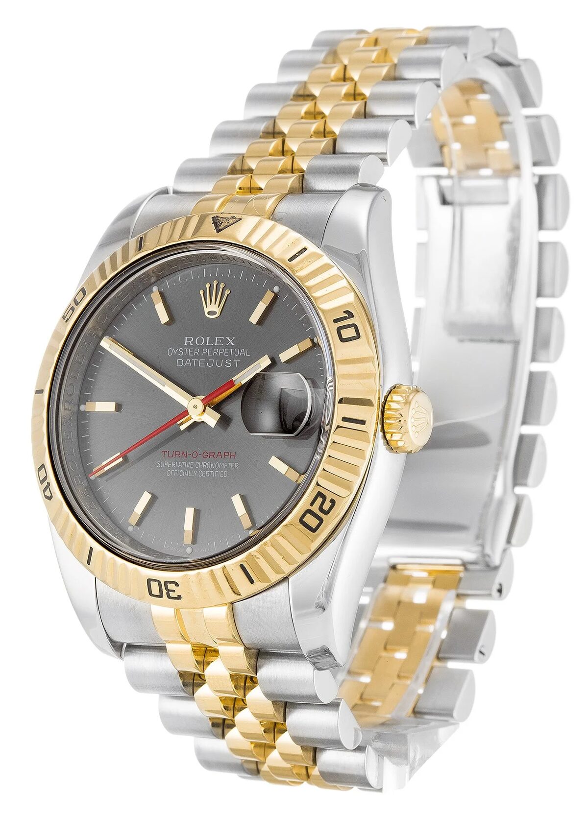 Rolex Datejust Turn-O-Graph 36mm Grey Dial 116263 - gallery