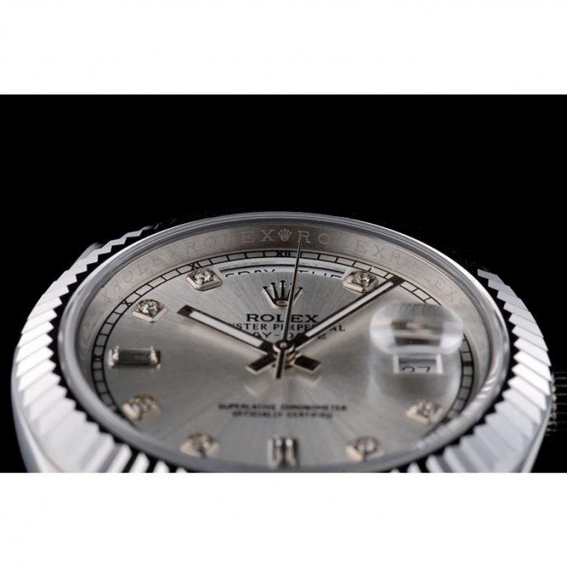 Superclone Rolex Day-Date 40mm Silver Dial 41995 - gallery
