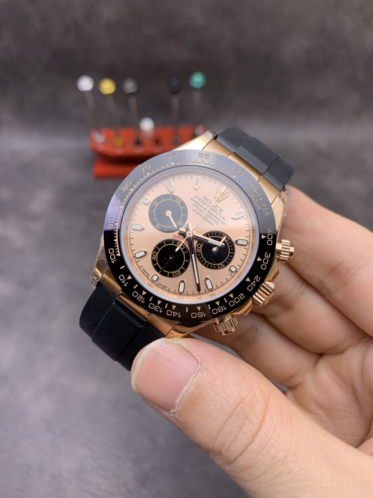 Rolex Cosmograph Daytona Oyster 40 mm Everose gold 116515LN - gallery