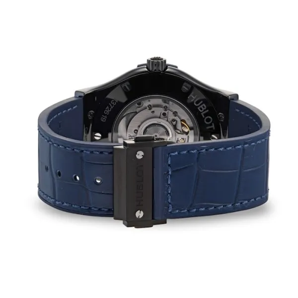 Hublot Classic Fusion Men Automatic Blue Rubber and Alligator Watch 511.CM.7170.LR - gallery