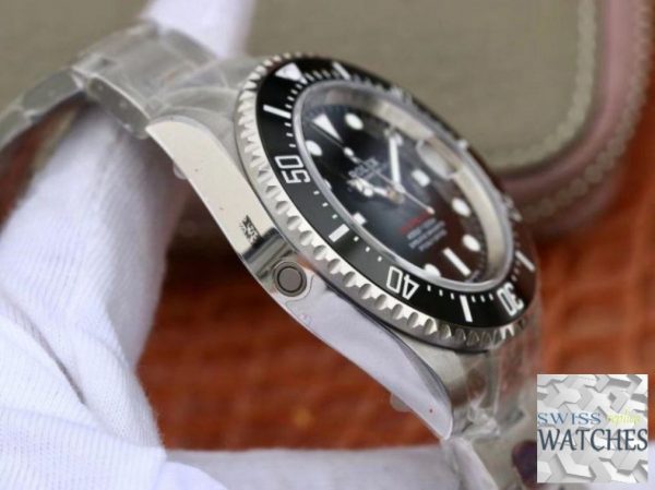 ROLEX SEA DWELLER BLACK DIAL SCRATCH PROOF 43MM SWISS REPLICA 126600.2 - gallery