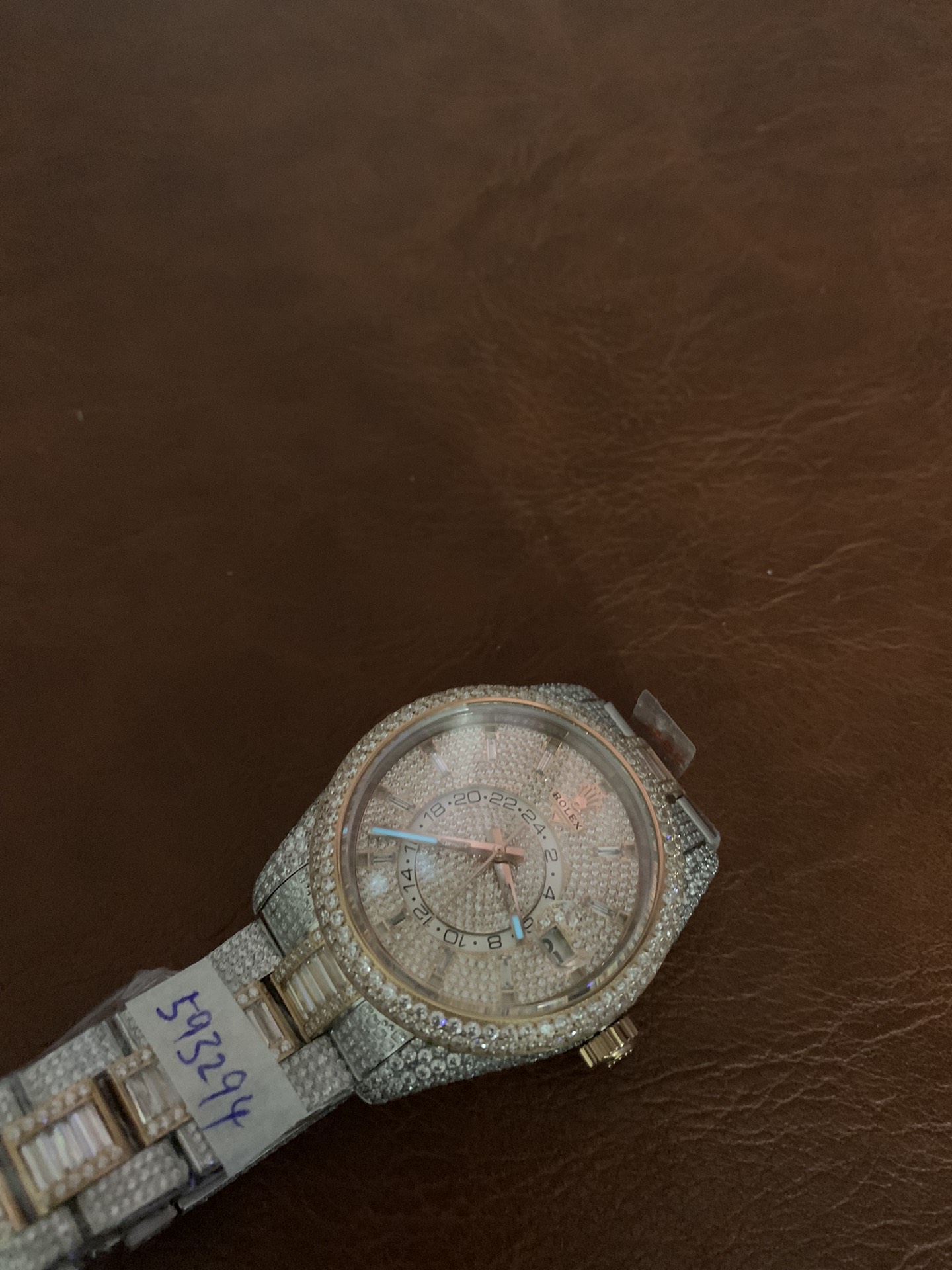 Rolex Sky Dweller two tone 326934 iced out (cubic zirconia) - view 3