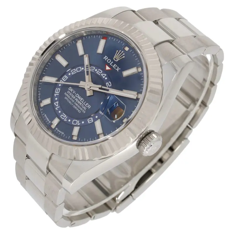 Superclone Rolex Sky-Dweller 42 mm Bright blue Dial 336934 Oyster - gallery