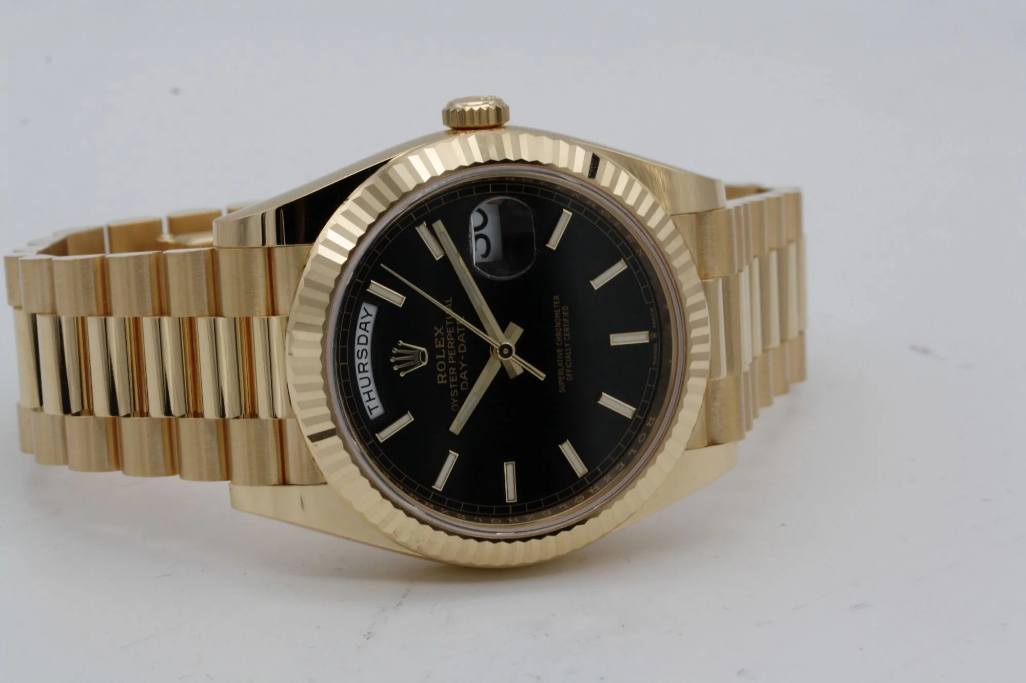 Superclone Rolex Day-Date 40 mm Black Dial 228238 - gallery